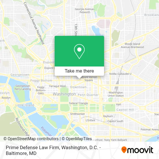 Prime Defense Law Firm map