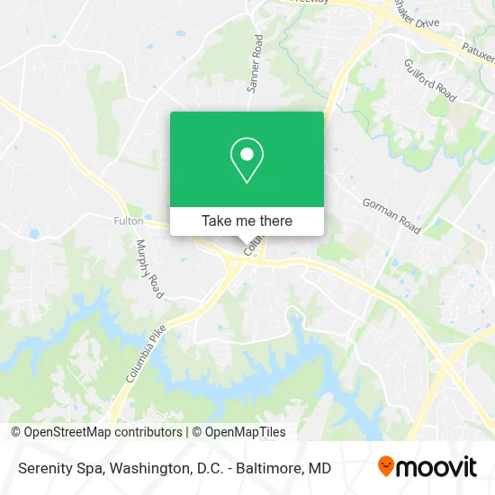 Serenity Spa map