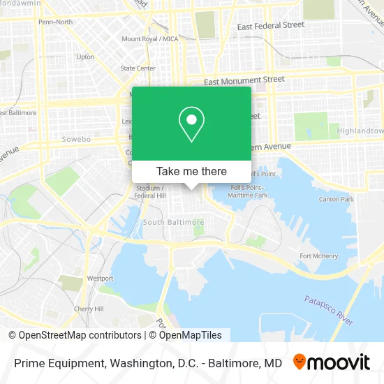 Prime Equipment map