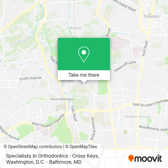Specialists In Orthodontics - Cross Keys map