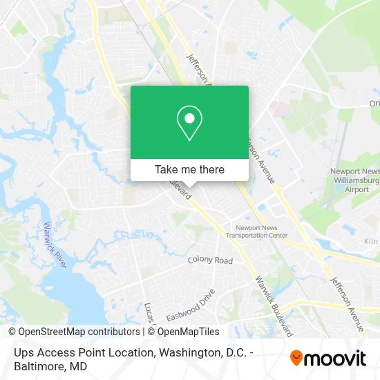 Ups Access Point Location map
