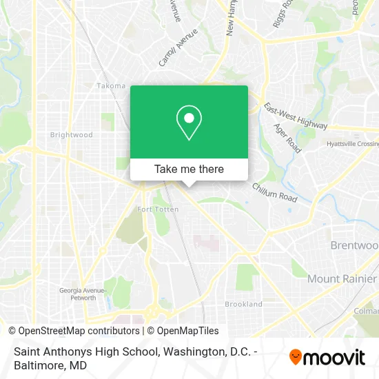 Saint Anthonys High School map