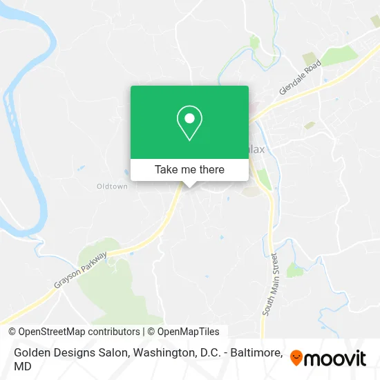 Golden Designs Salon map