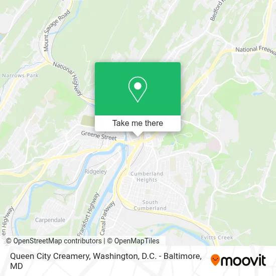 Queen City Creamery map