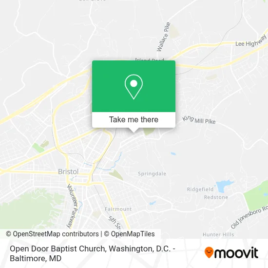 Open Door Baptist Church map