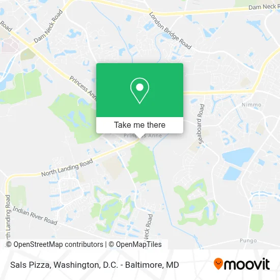 Sals Pizza map