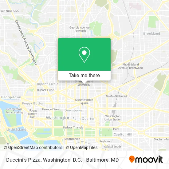 Duccini's Pizza map