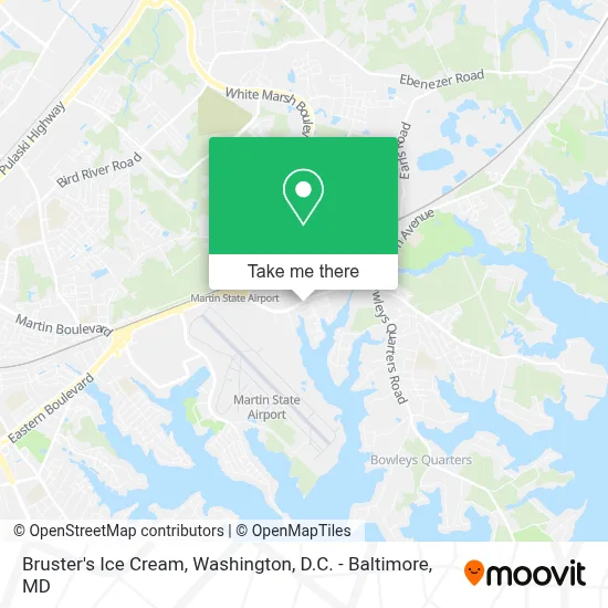 Bruster's Ice Cream map