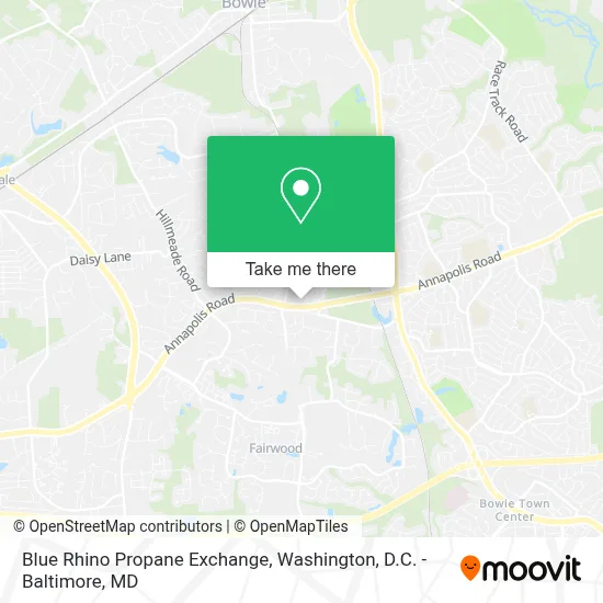 Blue Rhino Propane Exchange map