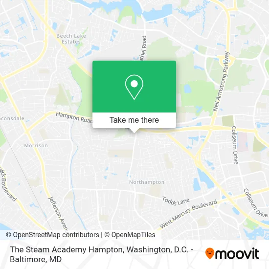 The Steam Academy Hampton map