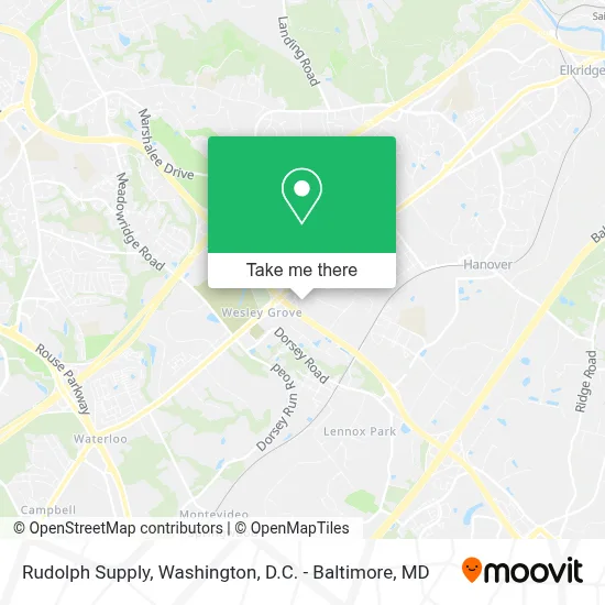Rudolph Supply map