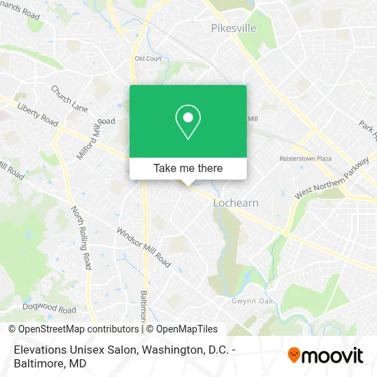 Elevations Unisex Salon map
