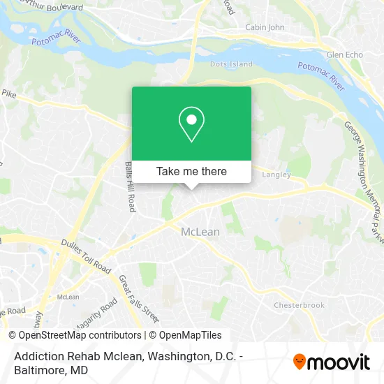 Addiction Rehab Mclean map