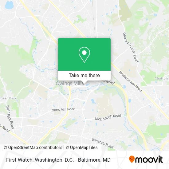 First Watch map