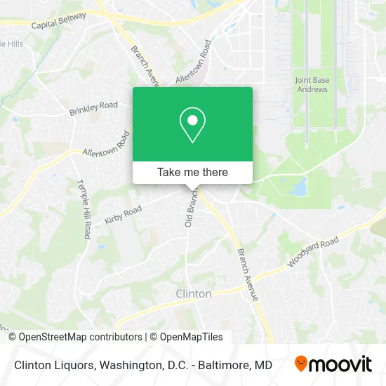 Clinton Liquors map