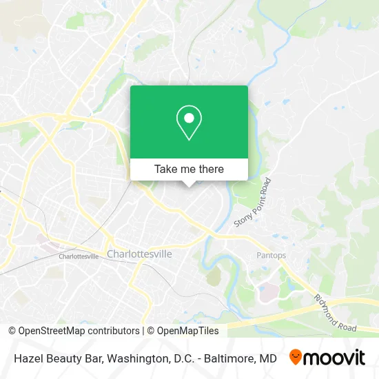 Hazel Beauty Bar map