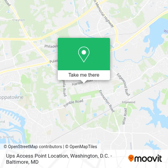 Ups Access Point Location map