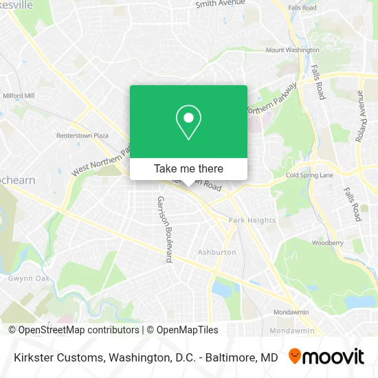 Kirkster Customs map