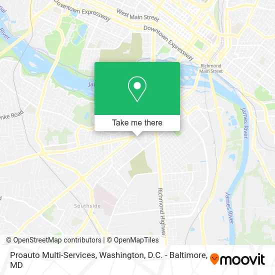 Proauto Multi-Services map