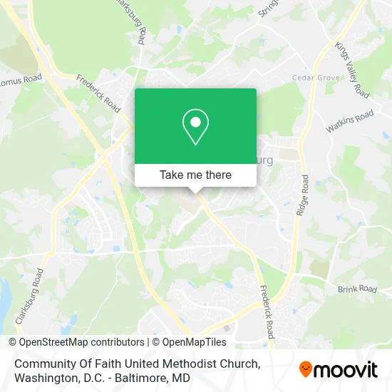 Community Of Faith United Methodist Church map
