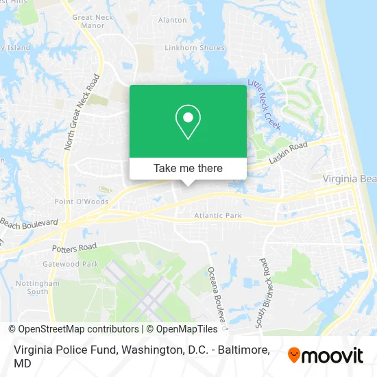 Virginia Police Fund map
