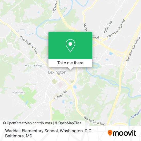 Waddell Elementary School map
