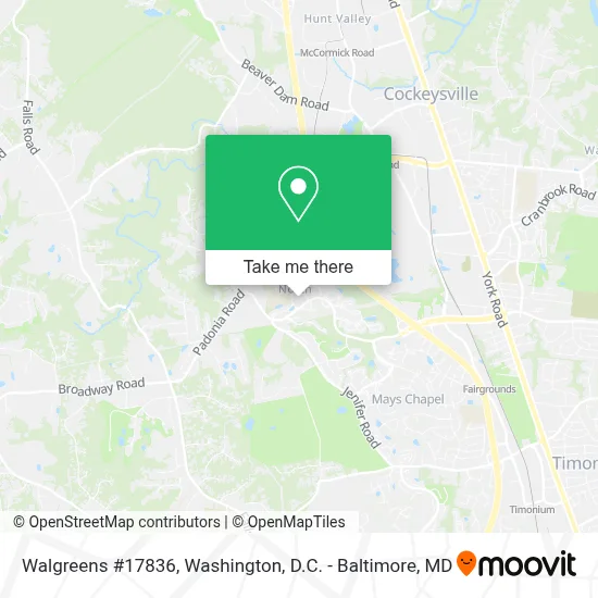 Walgreens #17836 map