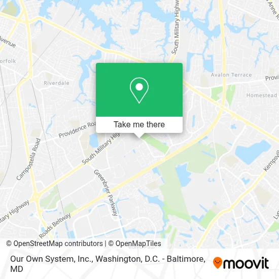Our Own System, Inc. map