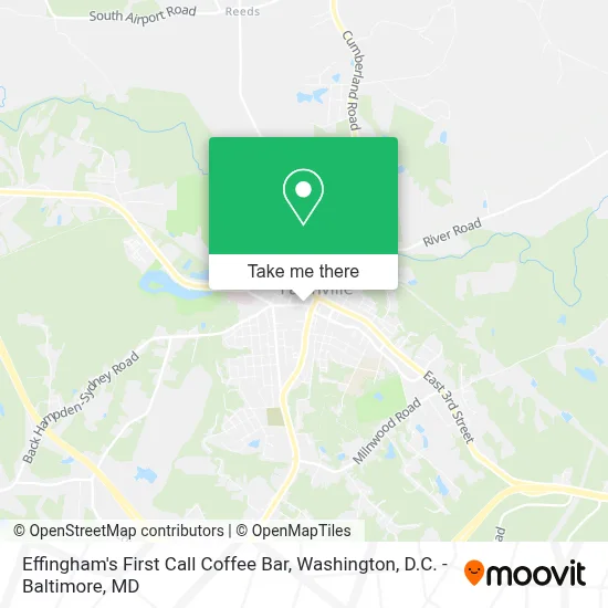 Effingham's First Call Coffee Bar map