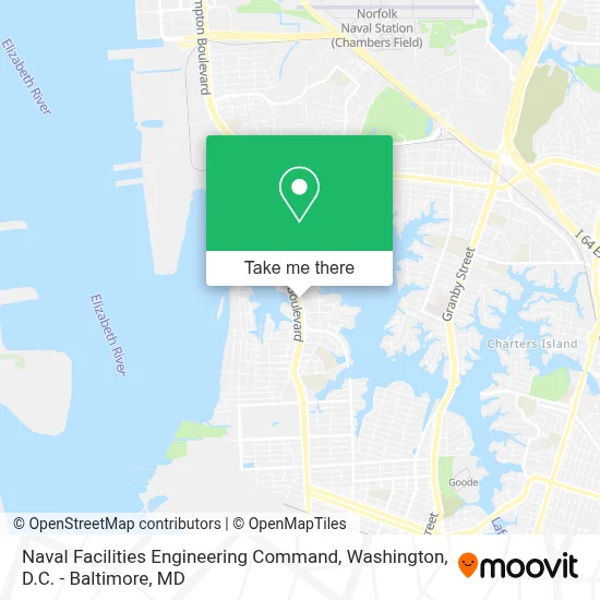 Naval Facilities Engineering Command map
