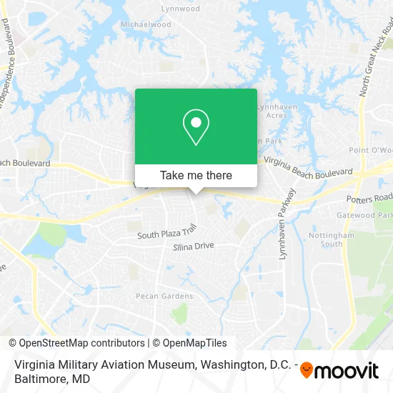 Virginia Military Aviation Museum map