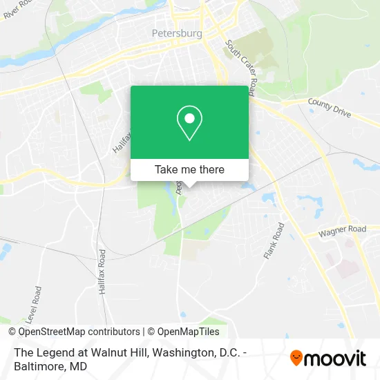 The Legend at Walnut Hill map