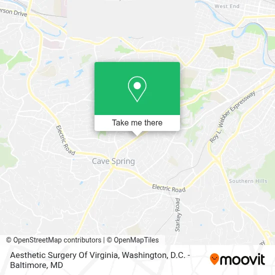 Aesthetic Surgery Of Virginia map