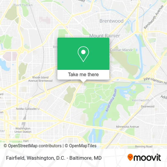 Fairfield map