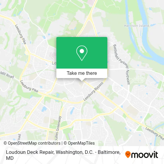 Loudoun Deck Repair map