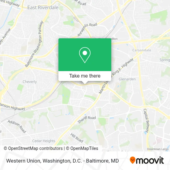 Western Union map