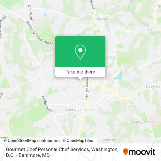 Gourmet Chef Personal Chef Services map