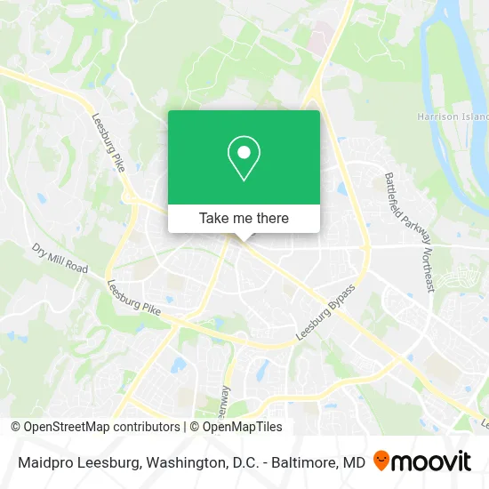 Maidpro Leesburg map