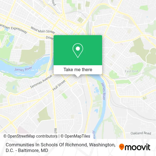 Communities In Schools Of Richmond map