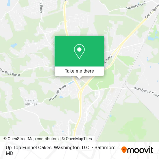 Up Top Funnel Cakes map