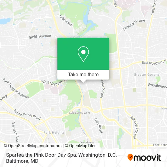 Spartea the Pink Door Day Spa map