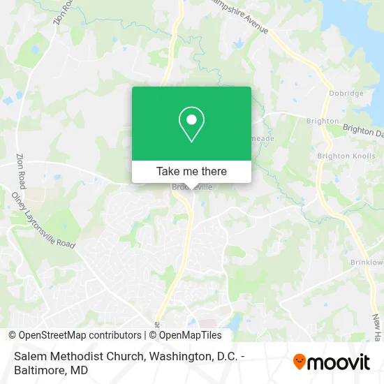 Salem Methodist Church map