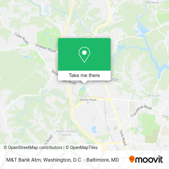 M&T Bank Atm map
