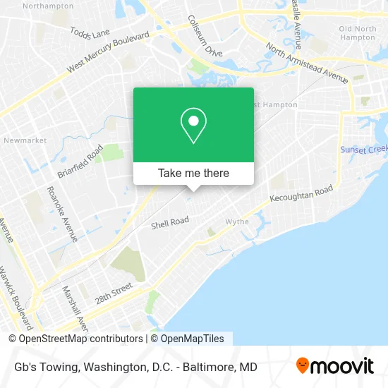 Gb's Towing map