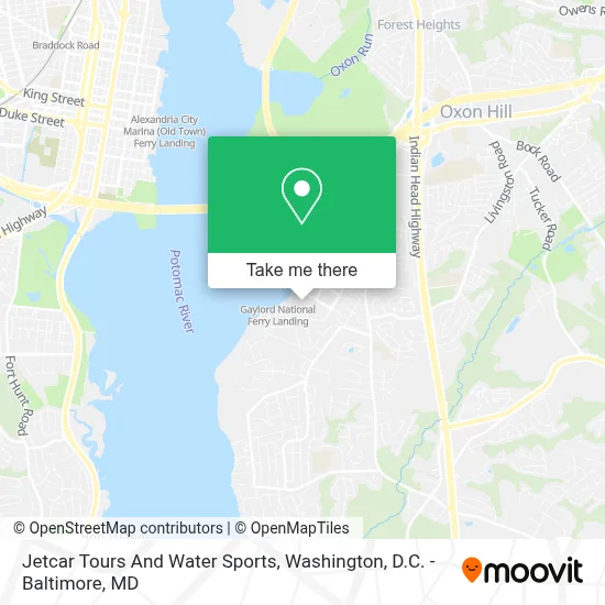 Jetcar Tours And Water Sports map
