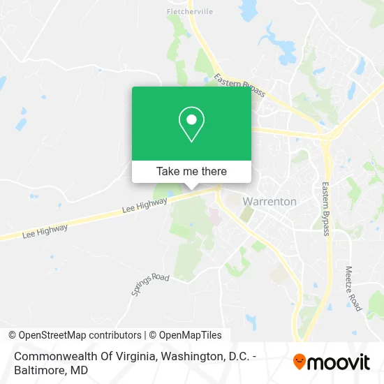 Commonwealth Of Virginia map