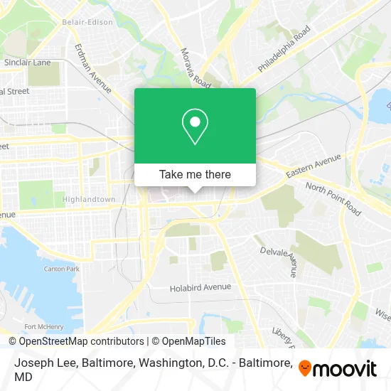 Joseph Lee, Baltimore map