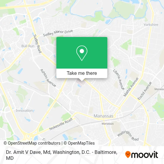 Dr. Amit V Dave, Md map