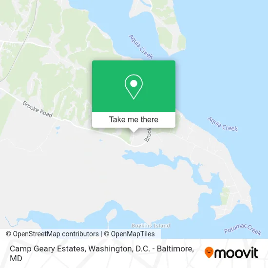 Camp Geary Estates map