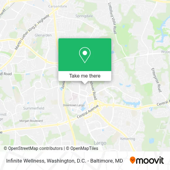 Infinite Wellness map